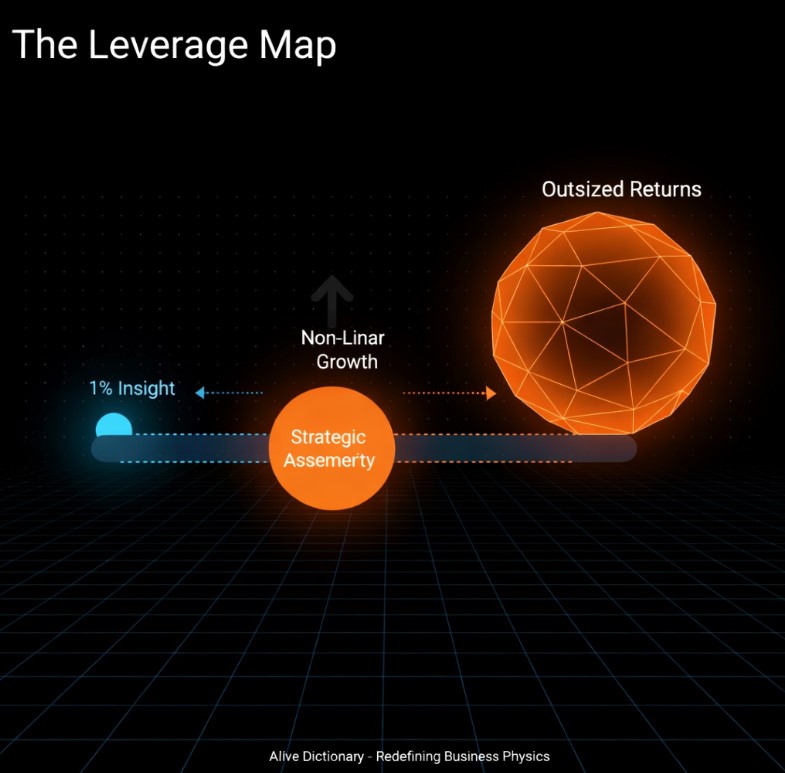 Alive Dictionary Leverage map illustrating strategic growth